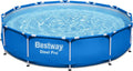 Bestway Steel Pro Frame Pool Set, ohne Pumpe, 366 x 76 cm, Ø 366 x 76 cm, rund, 56706, Blau