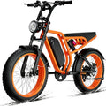 DEEPOWER E-Bike Für Erwachsene, 48V/52V 20Ah Abnehmbarer Akku, Shimano 7-Gang, 20 Zoll Fat Tire, Bis Zu 60-110 KM Reichweite, All-Terrain