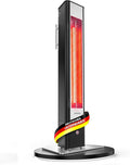 VASNER HeatTower Wärmestrahler, Heizstrahler Terrasse elektrisch 4 Heizstufen, Elektro Heizstrahler Outdoor, Infrarot Standheizstrahler 2500 Watt