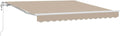 vidaXL Ausziehbare Markise Beige 300 x 250 cm Stoff und Aluminium