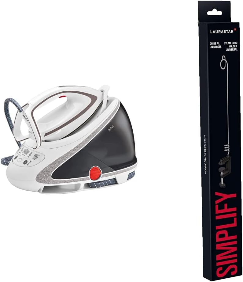 Tefal Dampfbügelstation Pro Express Ultimate GV9567, 155 g/Min. Kontinuierlicher Dampf |500 g/Min. Extra-Dampfstoß, 7,7 Bar, 2600 Watt