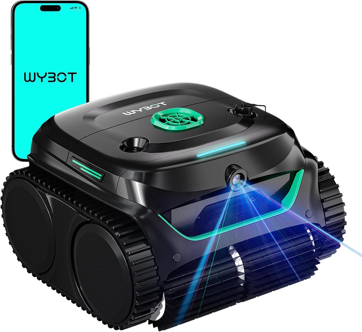 WYBOT C2 Vision Poolroboter mit AI Kamera und Akku 190min, 210m²