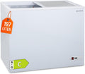 GastroHero Gefriertruhe ECO 200 I Tiefkühltruhe groß 197L I Kühltruhe abschließbar I Gefriergerät mit Glasschiebedeckel I -18°C bis -22°C