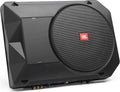 JBL BassPro SL2 Aktiv Subwoofer Auto Set, Car hifi Untersitz Bassbox Gehäuse mit Bassreflex Woofer box groß 200mm und 125 Watt aktiver Verstärker, 44