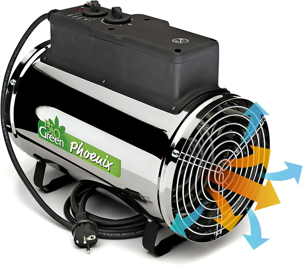 Bio Green Elektro-Gewächshausheizung Phoenix mit 3 Heizstufen bis 2.800 Watt