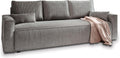 Masseno Sofa MENI mit Schlaffunktion, Wohnzimmersofa, Couch, Soffa, Bettsofa, Couchgarnitur- Grau, POSO 60
