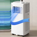 Tragbare Klimaanlage mit Fernbedienung, 24-Stunden-Timer, oszillierendes Kühlgerät für Zuhause/Büro bis zu 28 m², Fensterbelüftungsset