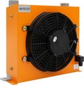 Hydrauliköl Luftkühler, 120W DC 12V Luftgekühlter Ölkühler 6000 kcal/h, 100L/min Hydraulischer Luftkühler für Getriebe und Schmiersysteme