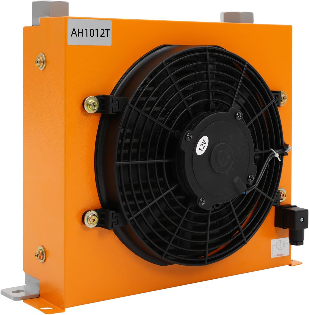 Hydrauliköl Luftkühler, 120W DC 12V Luftgekühlter Ölkühler 6000 kcal/h, 100L/min Hydraulischer Luftkühler für Getriebe und Schmiersysteme