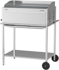 Schickling Holzkohlegrill 'Walter XL, Holzkohle Grill, Basic' BBQ Edelstahlgrill Grillwagen, Rechteckig, 100% Edelstahl, Made in Germany