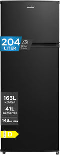 Comfee' 204L kühlschrank mit gefrierfach(-24℃), 39dB, 143 cm Höhe, EEK D