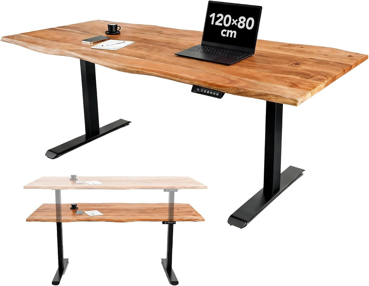 Riess Ambiente Schreibtisch Mammut, 120cm, Natur, Akazienholz Baumkante