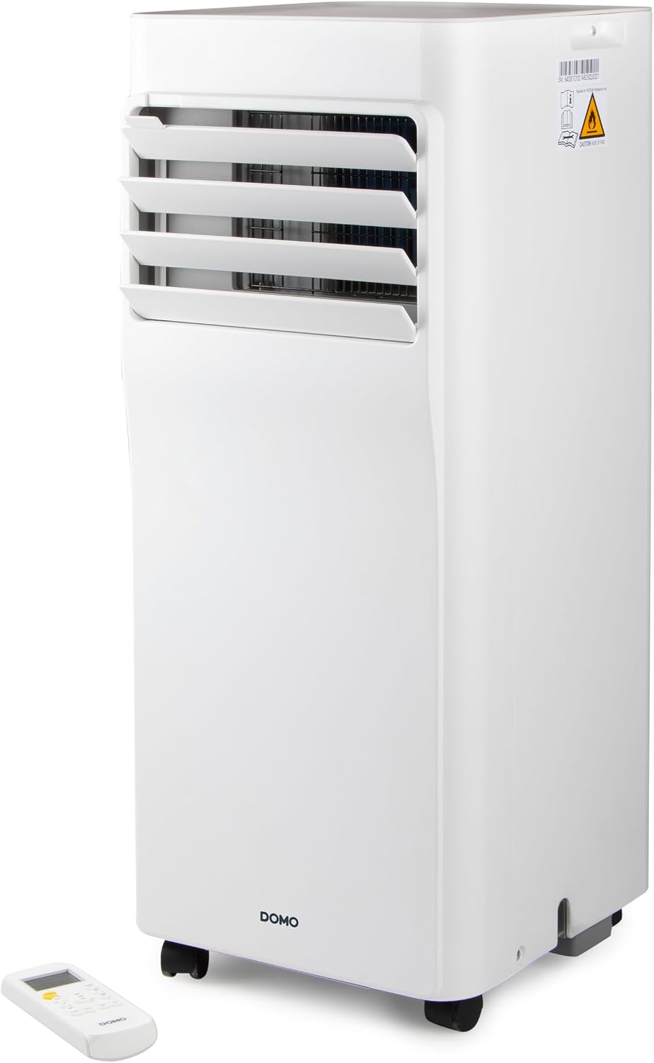 DOMO DO10162 Mobile Klimaanlage, 4-in-1 mit Kühlung, 7000 BTU, Ventilator, für Räume bis 20 m², Entfeuchter & Ionisator, Timer, Fernbedienung