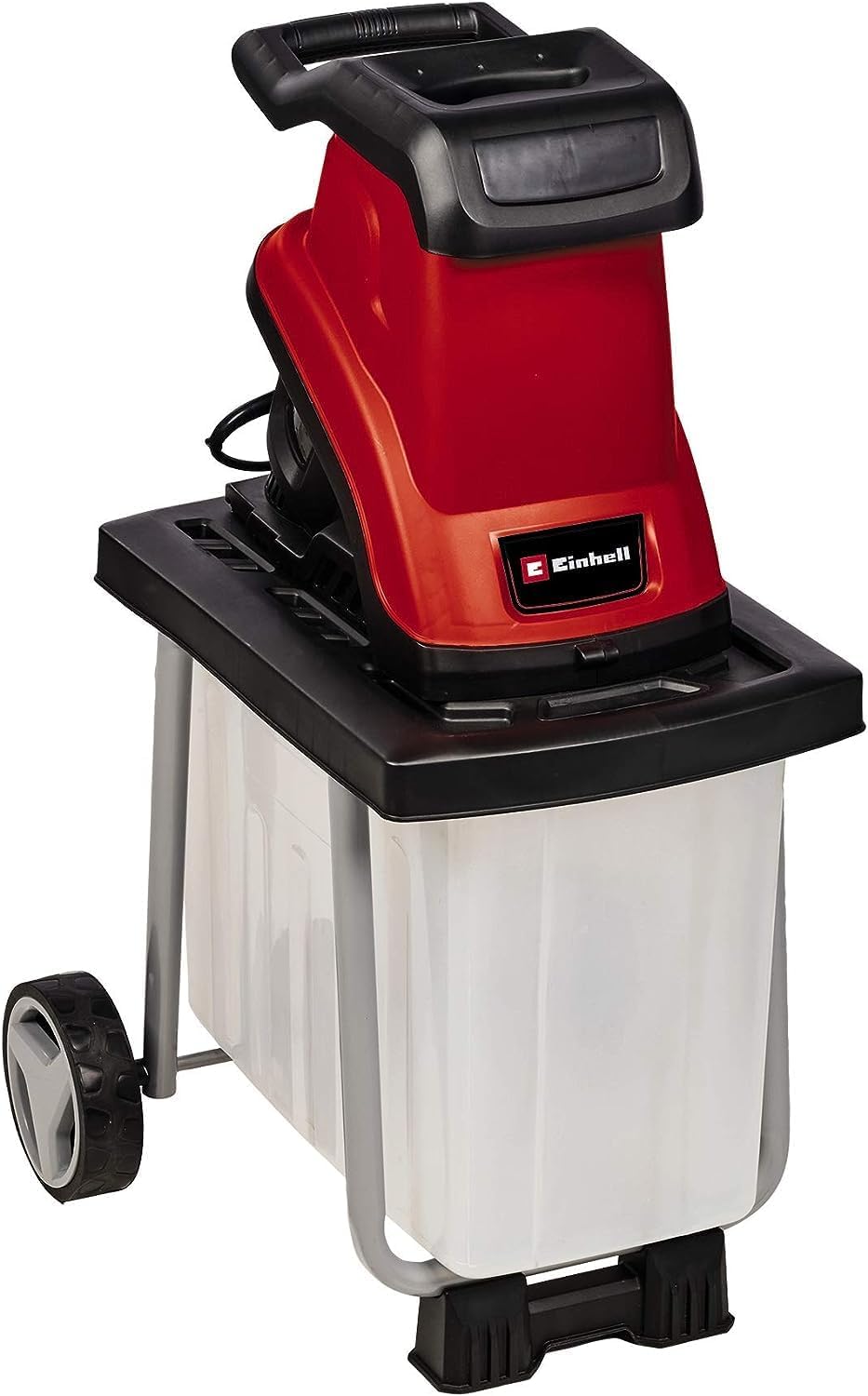 Einhell Elektro-Messerhäcksler GC-KS 2540 CB (2.500 W, Max. 40 Mm Aststärke, 55 L Fangbox, 2 Wendemesser Aus Stahl, Transportgriff, Stopfer)