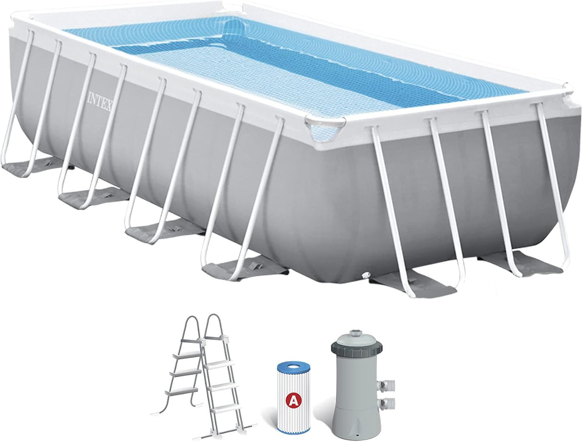 Intex 4M X 2M X 1M Prism Frame Rectangular Pool Set