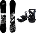 F2 Set Snowboard Blackdeck Schwarz + Sonic Pro Bindung Größen wählbar