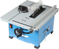 Tischkreissäge, 240V 1400W Sägetisch, Möbel Verarbeitung, Blau, Tischkreissäge mit Untergestell und Schiebeschlitten für Holz schneiden