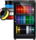 3D-Filament-Trockenschrank Mit Molekularsieb-Entfeuchtung 115L, 10 W, Digitalanzeige,4mm Glas, Präzise Einstellung, Magnetdichtung, Edelstahlregal