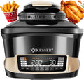 KESSER Multikocher mit Heißluftfritteuse 8L & 16 Programme Küchengerät, Grillen, Backen, Schmoren, Joghurtbereiter