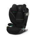 CYBEX Gold Kindersitz Solution S2 i-Fix, Für Autos mit und ohne ISOFIX, 150 cm, 50 kg), 100, Ab ca. 3 bis 12 Jahre (15, Moon Black