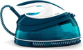 Philips Domestic Appliances Perfect Care Compact Dampfbügelstation, Blau (GC7844/20), 120 g/min Dauerdampf, 1,5 L Wassertank, OptimalTemp Technologie