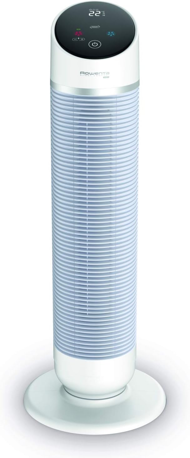 Rowenta 3-in-1 Turmventilator Silent Comfort, Ventilator und Luftfilter, HQ8120, 10 Stufen für jeden Bedarf, Heizlüfter, Eco-Heizmodus, Smart-Modus