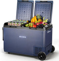AAOBOSI 95L Kompressor Kühlbox, IPX4 Wasserdicht, 20~20°C, APP, Dual Zone