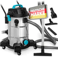 TEICHER Teichsauger Schlammsauger Groß [Neues Modell], Algensauger Mulmsauger Wassersauger mit Pumpe, 1200 Watt Pumpsauger 35 Liter
