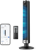 DREO Smart 102–114cm Turmventilator fürs Schlafzimmer, 8.4m/s, 20dB Leise, 12H Timer für Zuhause und Büro, Höhenverstellbar, DC-Motor, 9 Stufen