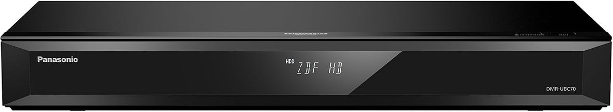 Panasonic DMR-UBC70EGK UHD Recorder (500GB HDD, 2x DVB-C/T2 HD Tuner), 4K Blu-ray Disc, WLAN, 4K VoD, UHD TV Empfang
