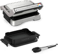Tefal OptiGrill 4in1 Kontaktgrill mit Backschale, Backofen, GC776D10, Aufklappbar, Tischgrill, 9 automatische Programme, Garstufenanzeige