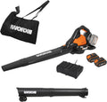 WORX WG583E Akku-Laubbläser/Laubsauger 40V, inkl. 2x4Ah Akkus & Ladegerät