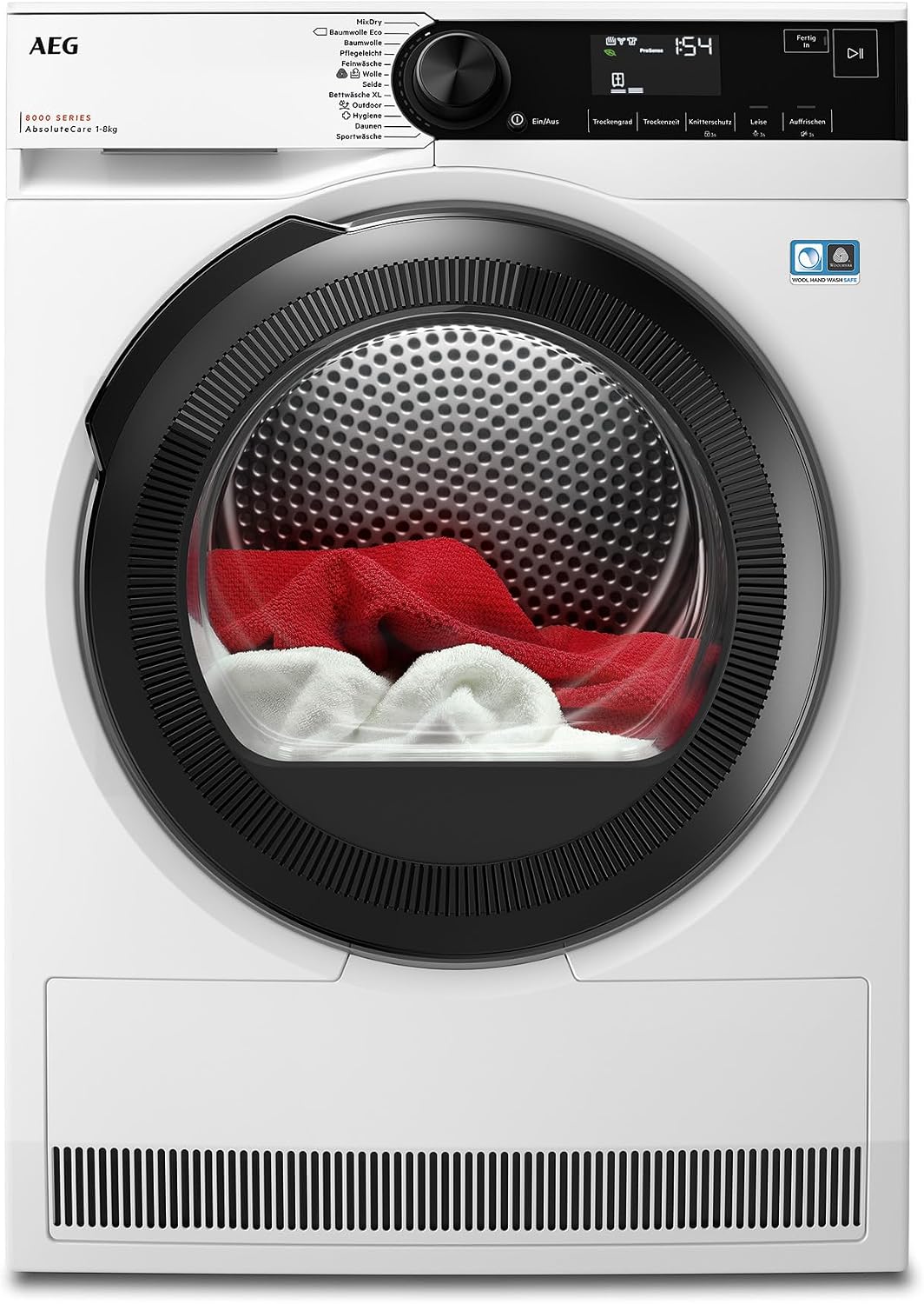AEG Serie 8000 Wärmepumpentrockner 8 kg, TR8AMZ68