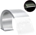 KOIECETA Pool-Wasserfall Schwalldusche Mit LED Edelstahl Schwallbrause Pool Wasserschwall Schwimmbad Wasserfontäne Wasserspiel Schwimmbecken Pool