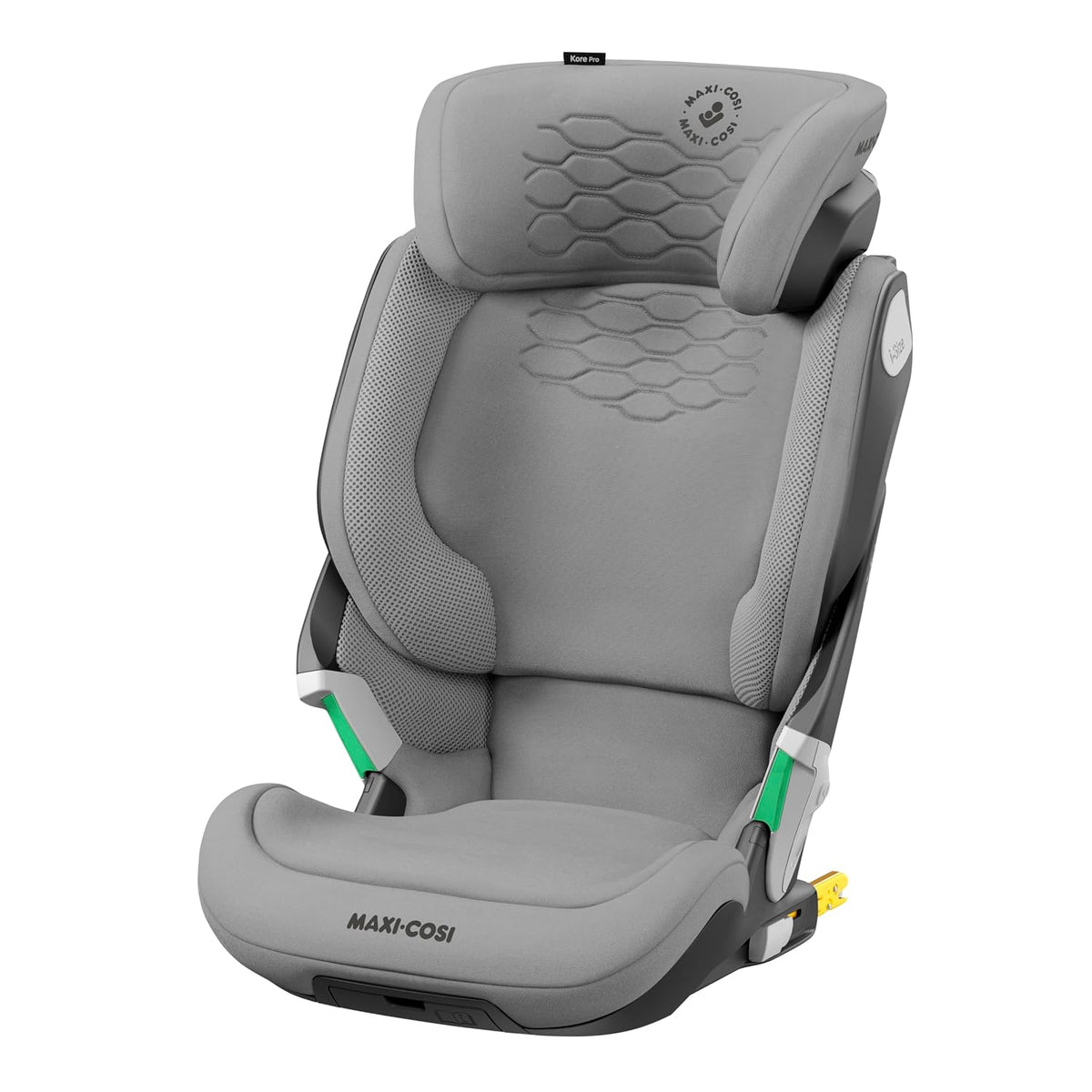 Maxi-Cosi Kore Pro i-Size Kindersitz, 100–150 cm, 3.5–12 Jahre, ClickAssist Licht, Verstellbare Höhe/Breite, Side Protection System+, Authentic Grey