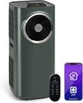 Klarstein Kraftwerk Smart 10K Mobiles Klimagerät, 3-Stufen Ventilator, 10000 BTU, 23 l/h Entfeuchtung, 29-49 m², App & Alexa Steuerung, Leise
