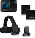 GoPro HERO11 Black Bundle, inklusive HERO11 Black Kamera, Kopfband + QuickClip und Enduro-Akku (insgesamt 2)