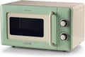 Ariete 3960 Mikrowelle Vintage, 800 W, Fassungsvermögen 20 l, 3 Funktionen, 6 Kochstufen, Timer, Grün