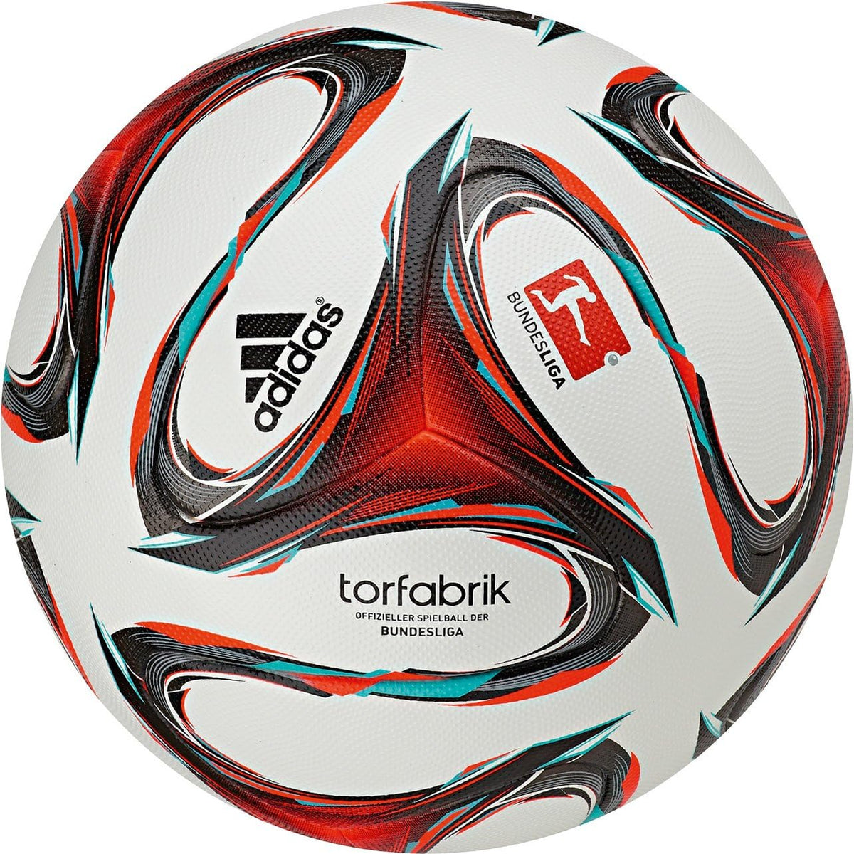 adidas offizieller spelball der fußball-Bundesliga Deutschland, F93564, weiß/rot/minzgrün, 5