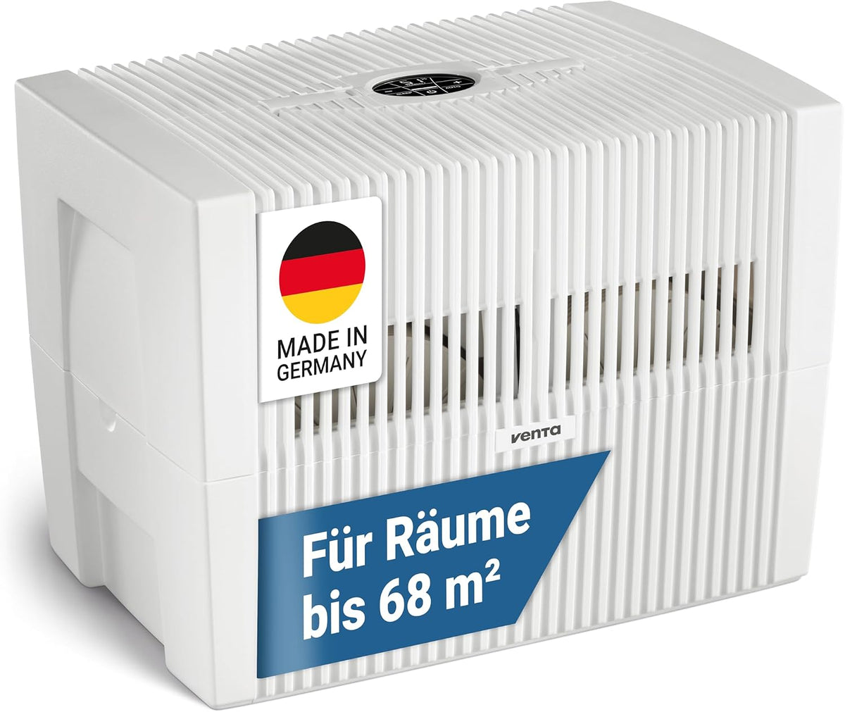 Venta Luftbefeuchter LW45 Comfort Plus, hygienische Kaltverdunstung ohne Filter, sehr leise 24 dB(A), großer 10 l-Tank, mit Duftfunktion, bis 60 m²