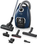 Bosch Staubsauger mit Beutel Serie 8 BGB75X494, 650 W, für Allergiker, Bodendüse für Parkett, Teppich, Bodenstaubsauger, Hygiene-Filter, Fliesen, blau