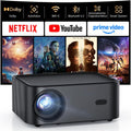Smart Beamer 4K kompatibel mit Netflix-App, Streaming & Spiele ohne TV-Stick, HAPPRUN H11 Beamer Heimkino mit Autofokus & Dolby Audio