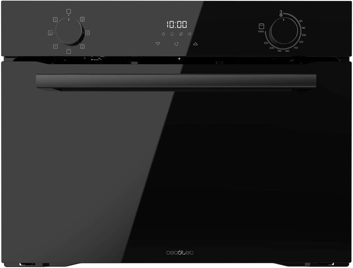 Cecotec Einbau-Multifunktionsofen 53L Bolero Hexa M224500 Glass Black A. 2600W, 7 Funktionen einschließlich Grill, Auftauen, Steam Assist