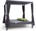 blumfeldt Senator Lounge, Lounge-Pavillon, 188 x 208 x 205 cm, max. 350 kg, Doppel-Gartenliege mit Sonnendach, komfortable Polsterung, wasserfest