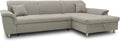 DOMO. collection Ecksofa Franzi, Longchair rechts mit Bett- & Rückenfunktion, Sofa, 279 x 170 x 81 cm (BxTxH), Schlafsofa, Stauraum, Eckcouch