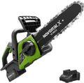 NovorikX 20V Akku-Kettensäge 4,0-Ah-Akku mit Ladegerät,25 cm Schwert