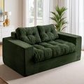 MAXYOYO Sofa 2 Sitzer Cord, Bodensofa 150cm Gepolsterter Bodensessel mit Armlehnen Großer Sitzsack für Schlafzimmer und Wohnzimmer