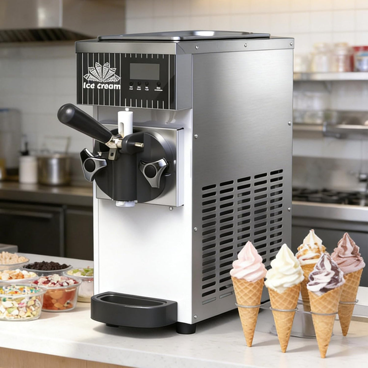 Gewerbliche Eismaschine Für Eine Sorte, 3,5 L/7,4 L