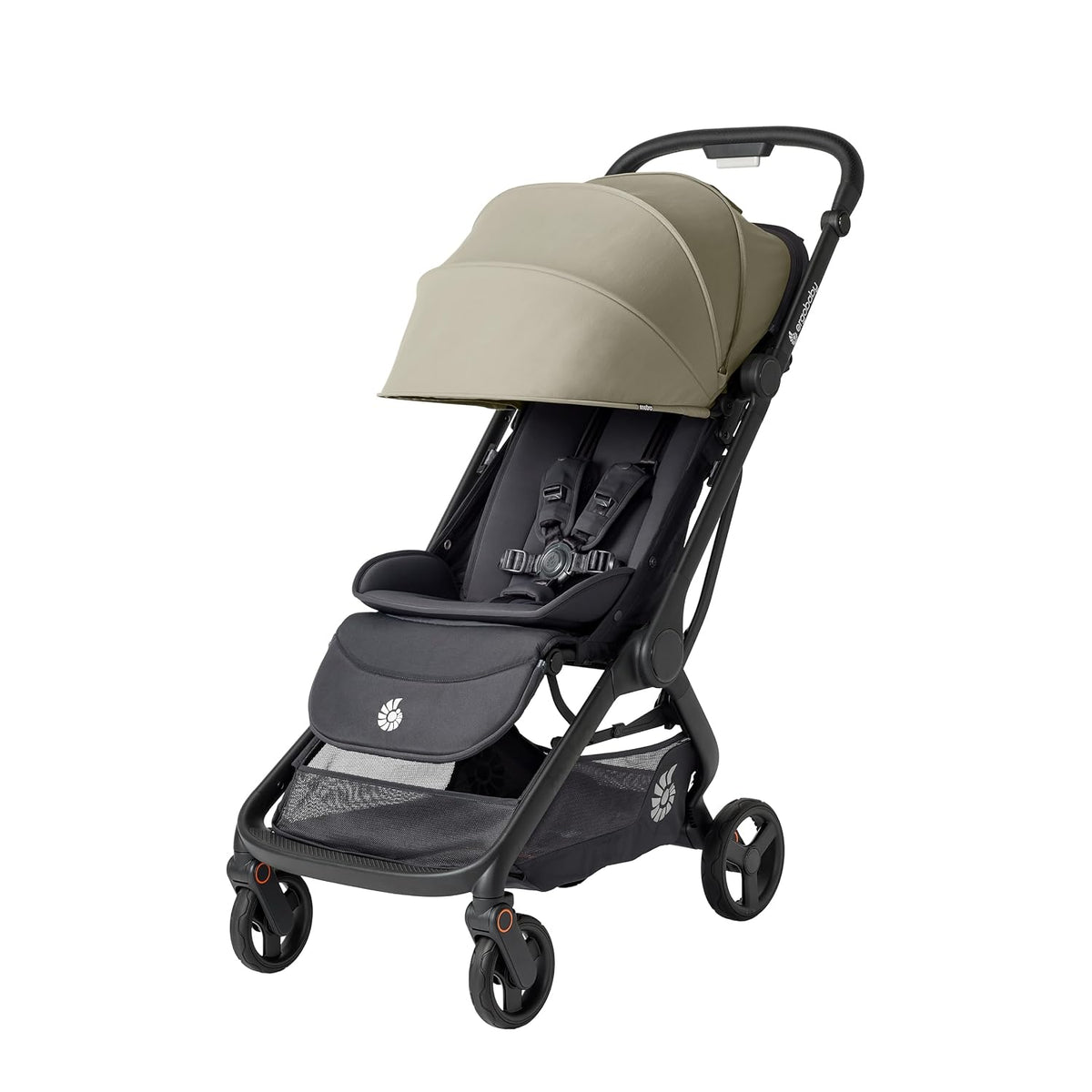 Ergobaby Metro3 Kinderwagen Buggy mit Liegefunktion, Baby-Buggy ab Geburt bis 22kg (0-4 Jahre), Zusammenklappbar und Autositz Kompatibel, Soft Olive