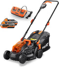 FUXTEC Akku Rasenmäher FX-E1RM20-SET 40V 2x20V • 33cm Schnittbreite • 5fach Variable Schnitthöhe 25–65mm • Ink.l 2x2Ah Akku und Schnellladegerät • 35L